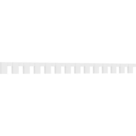 Ekena Millwork Fayetteville Architectural Grade PVC Dentil Block Trim, 5"H x 1"P x 93 3/8"L DENP05FAY02